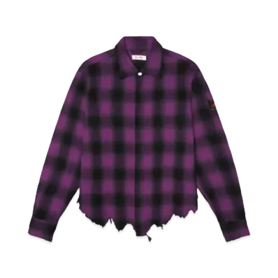 SYUMAN. Broken long Sleeves with rhinestone type2 "Purple/Blk"