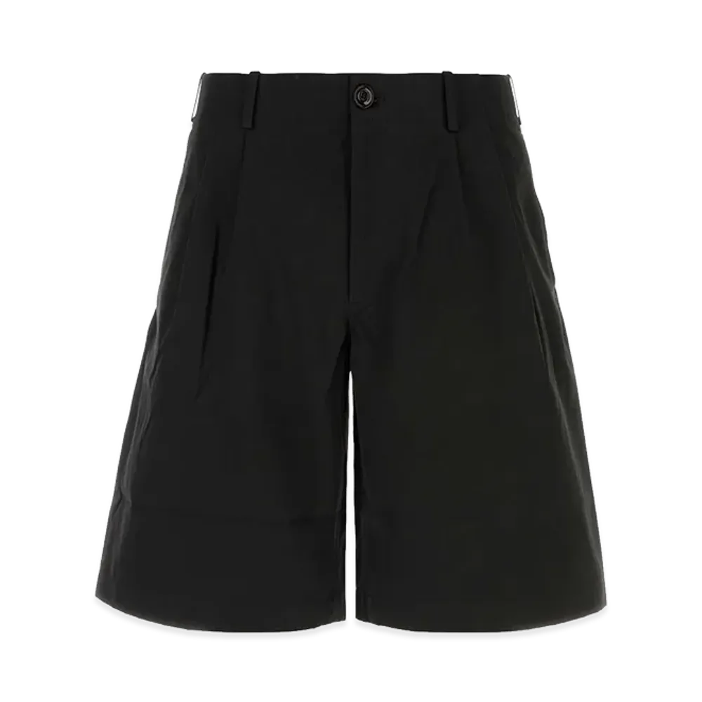 OUR LEGACY Cotton Bermuda Shorts "Black"