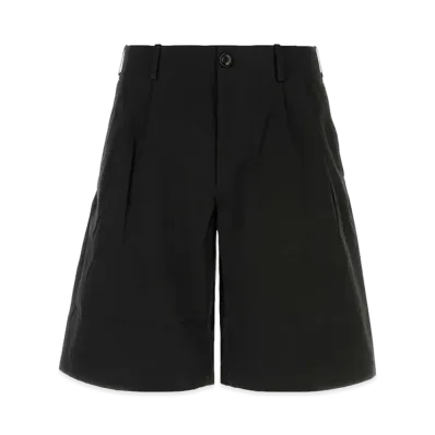OUR LEGACY Cotton Bermuda Shorts "Black"