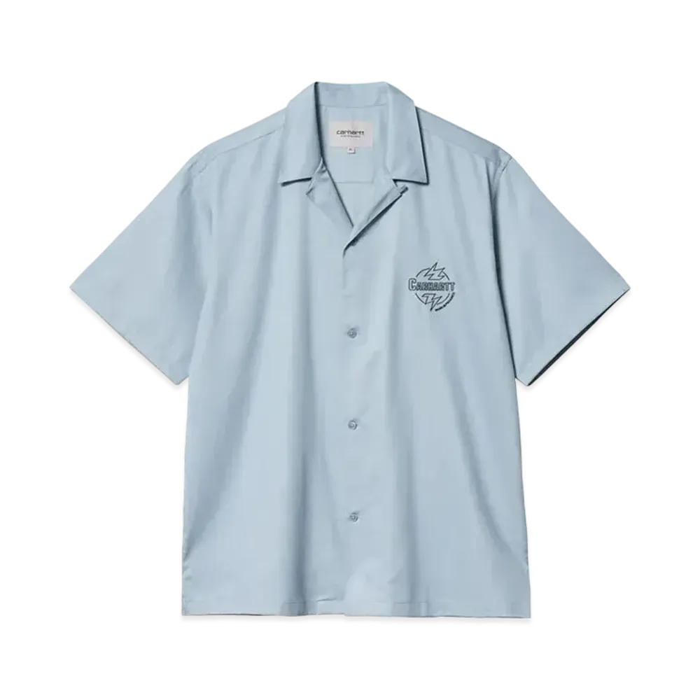Carhartt S/S Blaze Shirt "Misty Sky/Black"