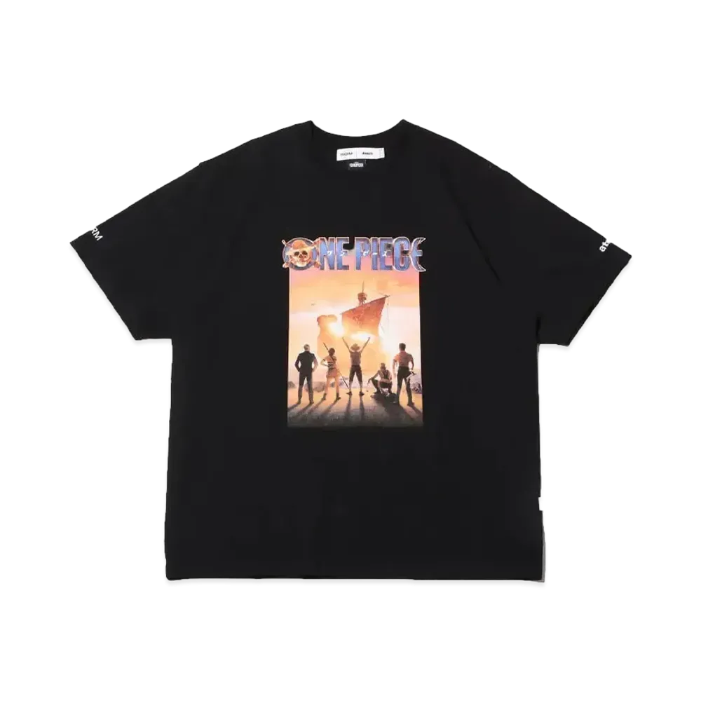 atmos x ONE PIECE x INCRM T-shirts "Black"