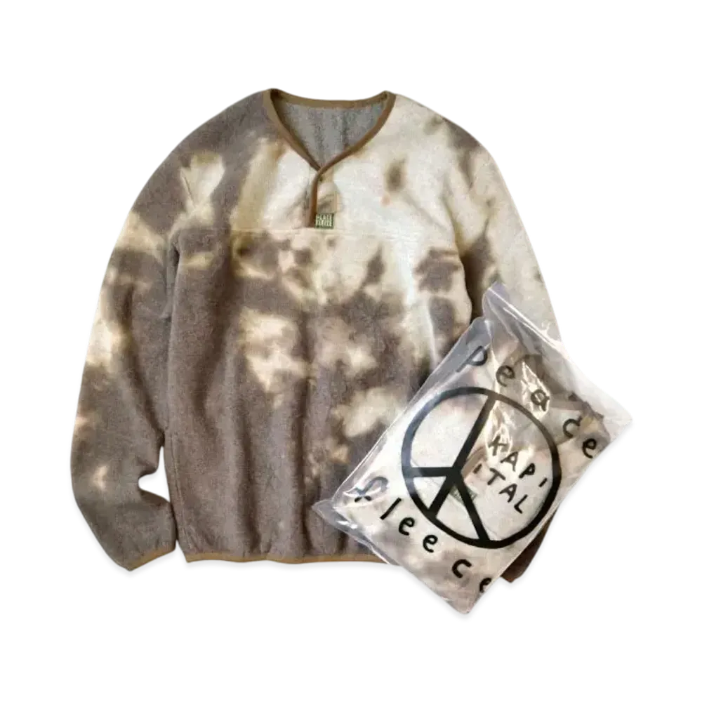 KAPITAL Reverse Fleece Tie Dye Pack Long Tee "Brown"