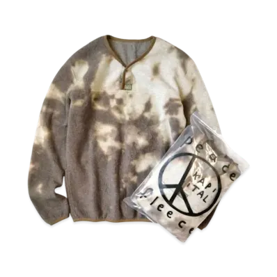 KAPITAL Reverse Fleece Tie Dye Pack Long Tee "Brown"