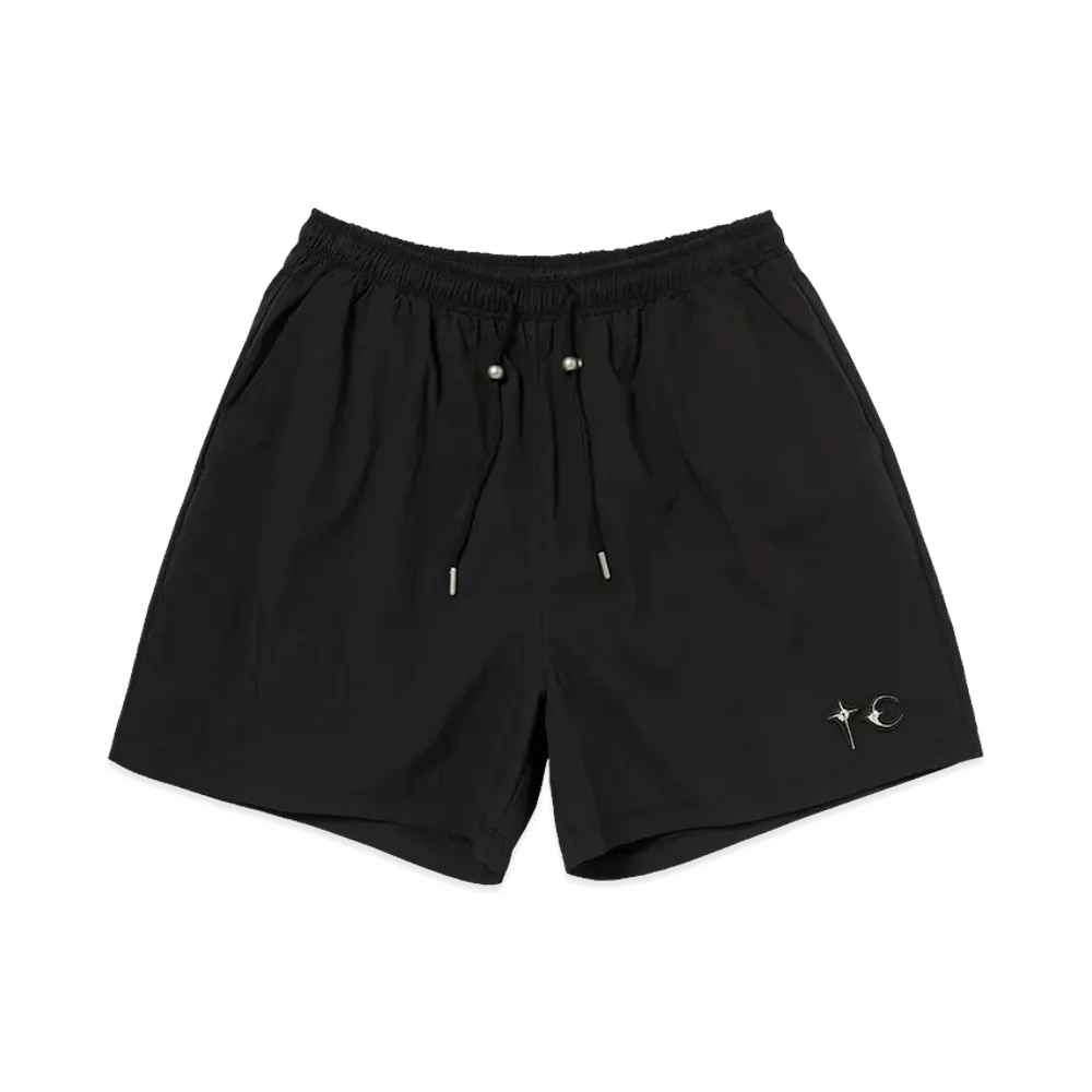 THUG CLUB TC Riding Skull Hybrid Shorts "Black"