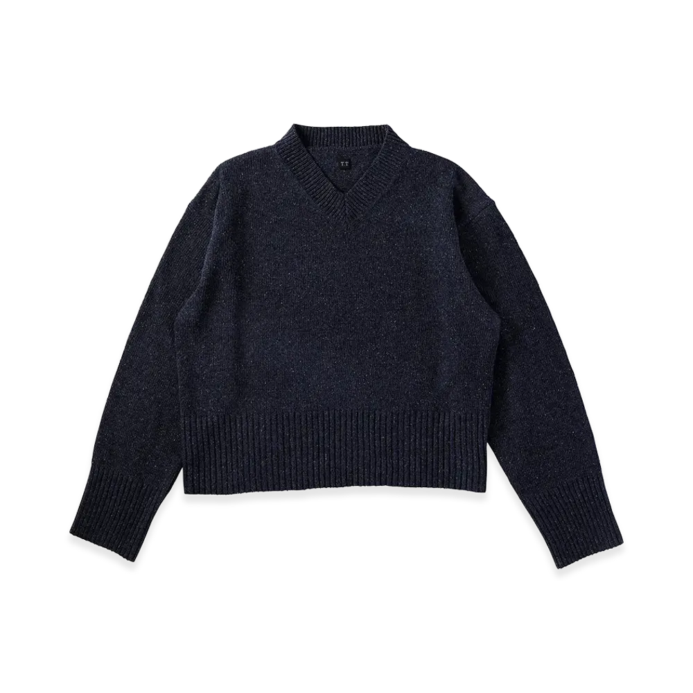 T.T Taiga Takahashi LOT.505 V-Neck Sweater "Indigo"