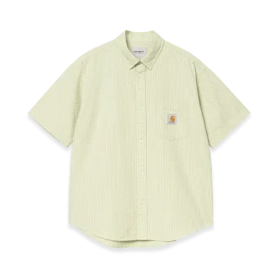Carhartt WIP S/S Toland Shirt "Toland Stripe Pale Olive"