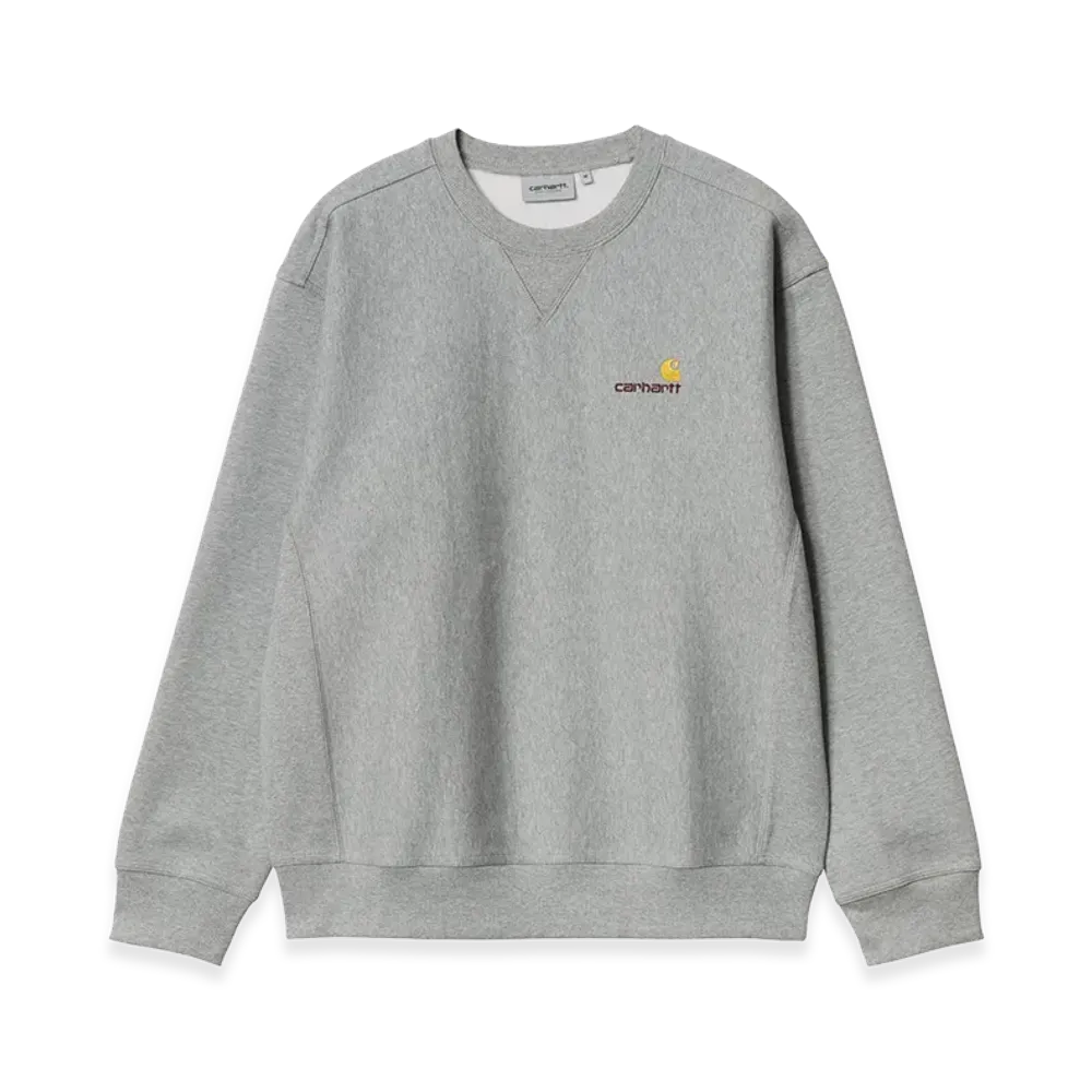 Carhartt WIP American Script Sweat "Grey Heather"