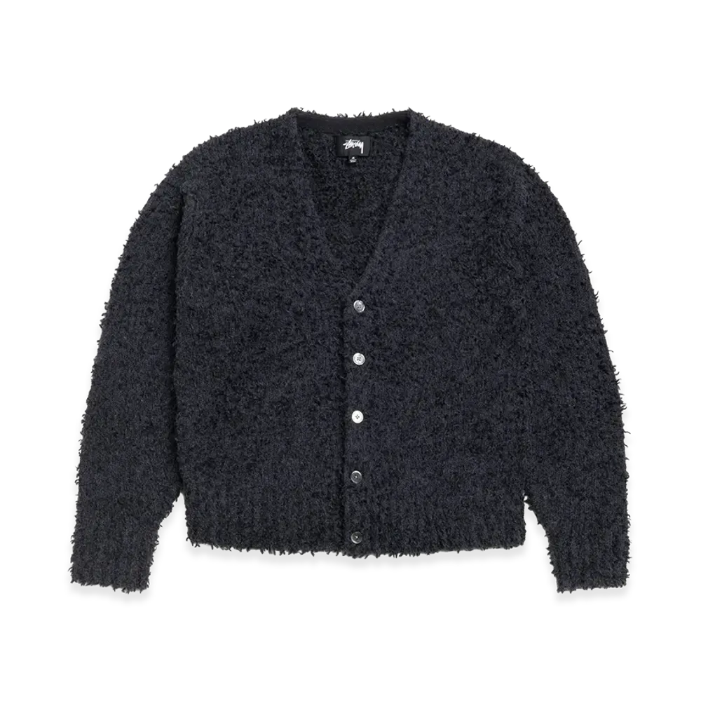 Stussy Textured Cardigan "Black"