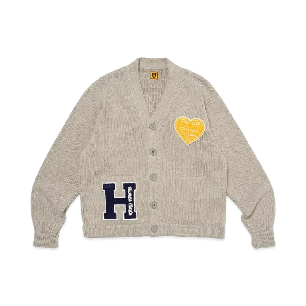 HUMAN MADE Low Gauge Knit Cardigan "Gray"