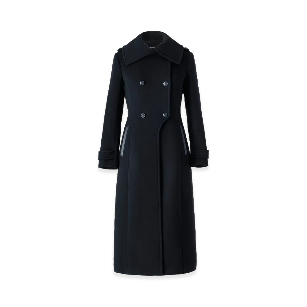 MACKAGE Women's Elodie-R Double Face Wool Tailored Coat "Black"