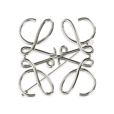 LOEWE Women's Metal Pin "Silver"
