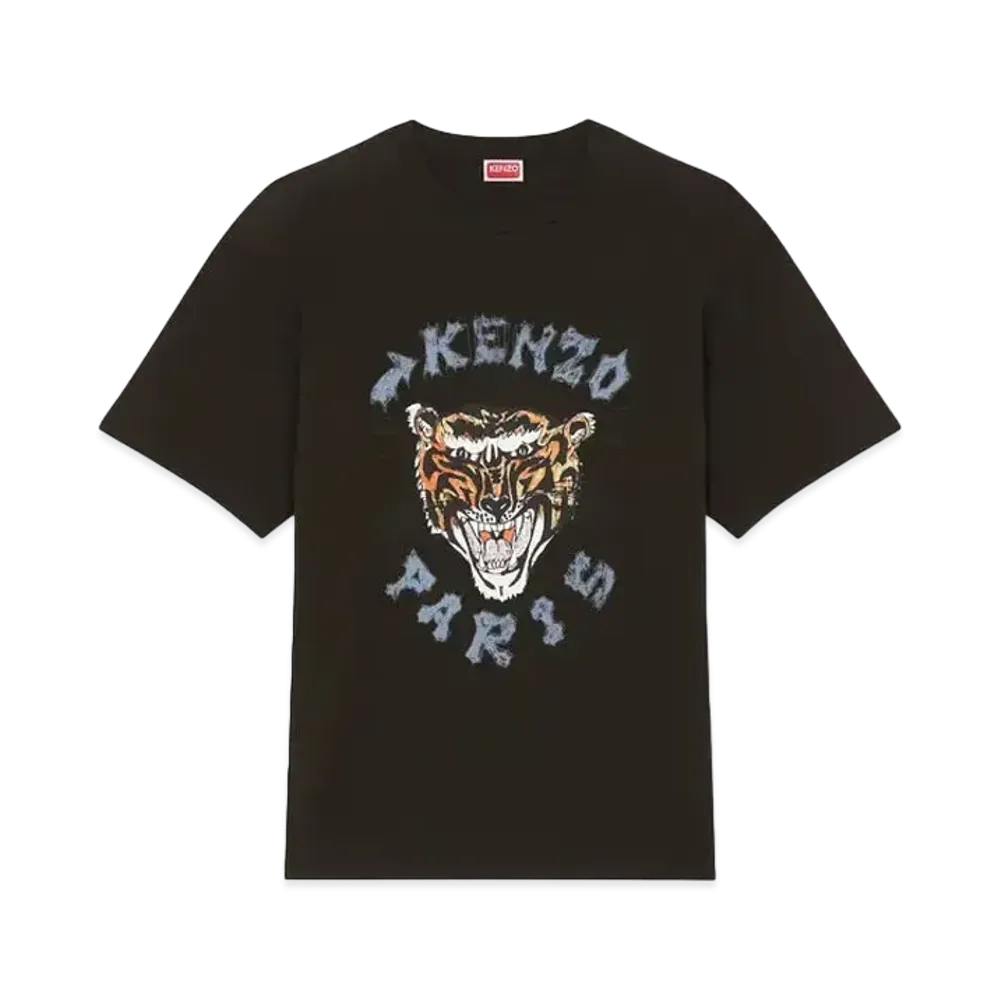 KENZO 'DRAWN VARSITY' Oversize T-shirt "Black"