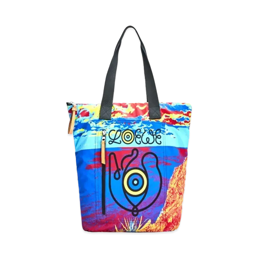 LOEWE Shopper In Recycled Printed Nylon "Multicolor"