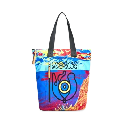LOEWE Shopper In Recycled Printed Nylon "Multicolor"