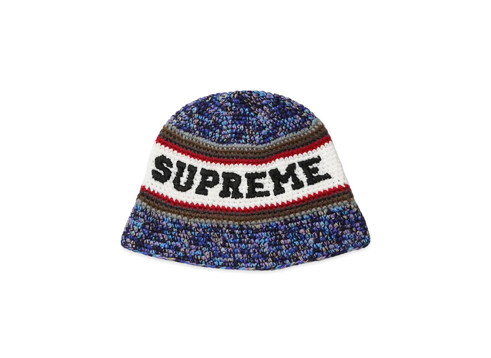 Supreme Knit Logo Crusher "Navy"