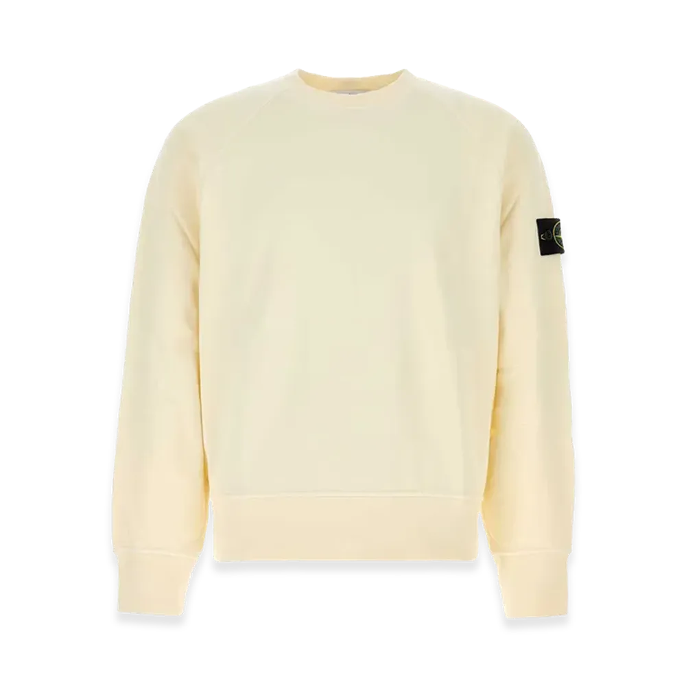 Stone Island Cotton Sweatshirt "White/Ivory"