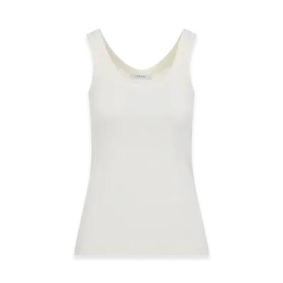 LEMAIRE Women's Ribbed Cotton Tank Top "Nude/Neutrals"