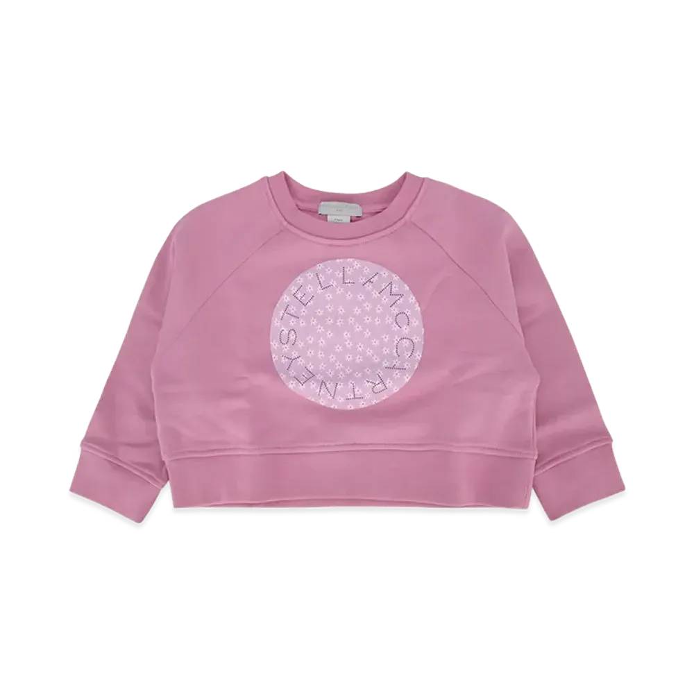 STELLA McCARTNEY Kids Crewneck Sweatshirt With Print "Nude/Neutrals"