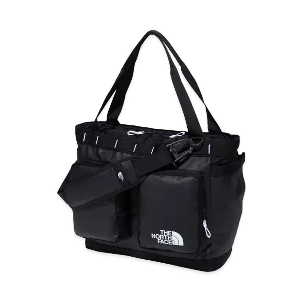 The North Face Base Camp Voyager Tote "BlackxWhite"
