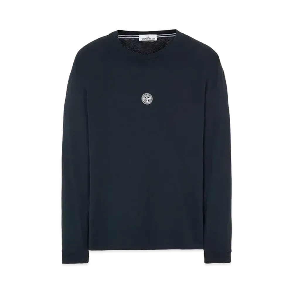 Stone Island 2ML80 COTTON JERSEY 'MOSAIC THREE' PRINT_SLIM FIT "Blue"