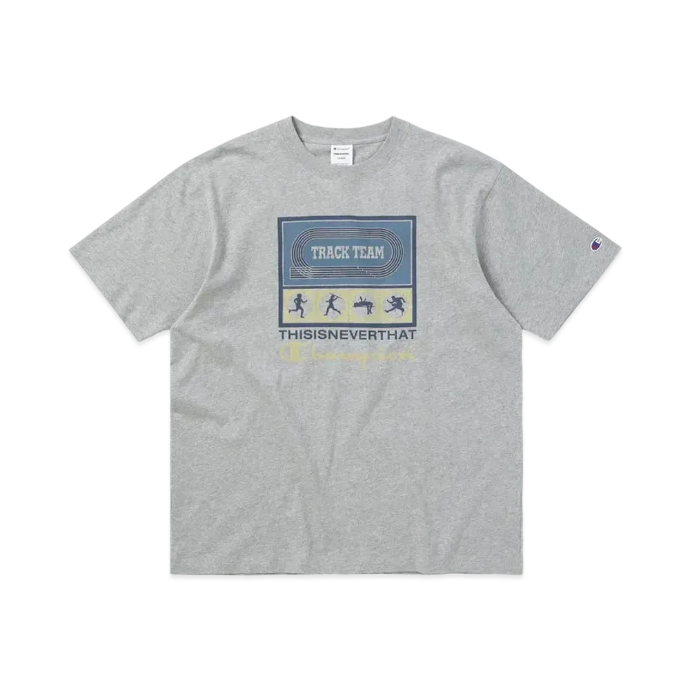 thisisneverthat x Champion TNT Track Tee "Heather Grey"