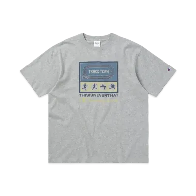 thisisneverthat x Champion TNT Track Tee "Heather Grey"