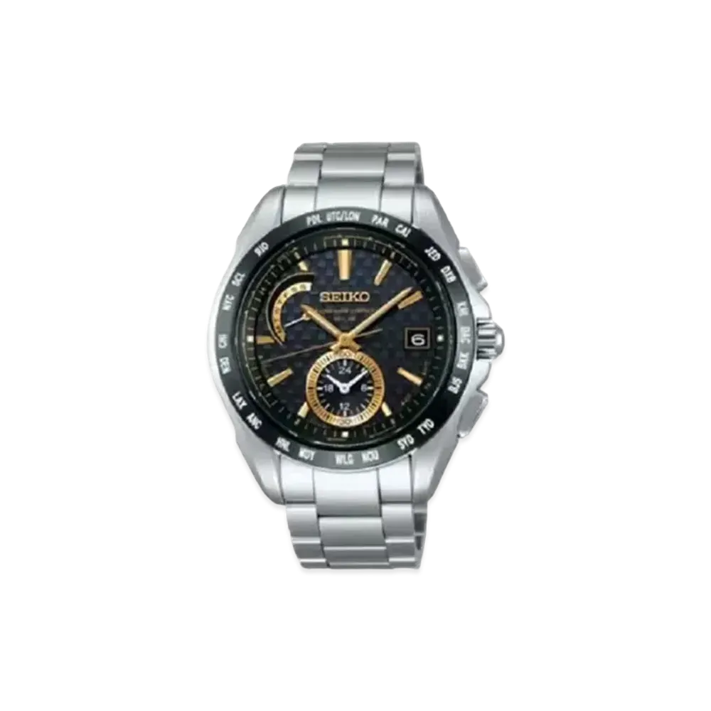 SEIKO Brights Solar Radio World Time "Black" SAGA135