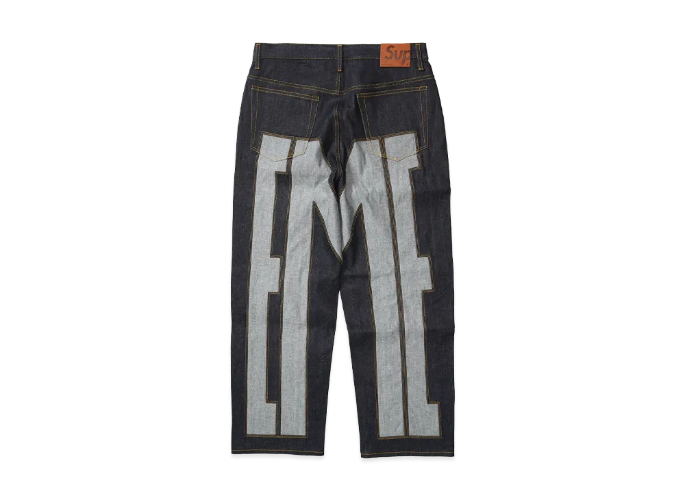 Supreme Inset Spellout Baggy Jean 