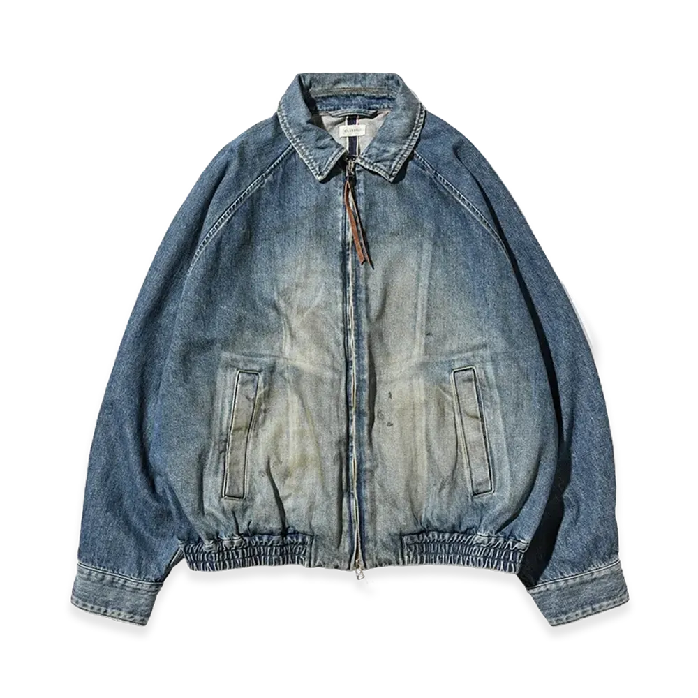 CLESSTE Vintage Dyed Selvedge Denim City Utility Jacket "Light Indigo"