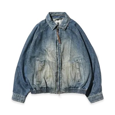 CLESSTE Vintage Dyed Selvedge Denim City Utility Jacket "Light Indigo"