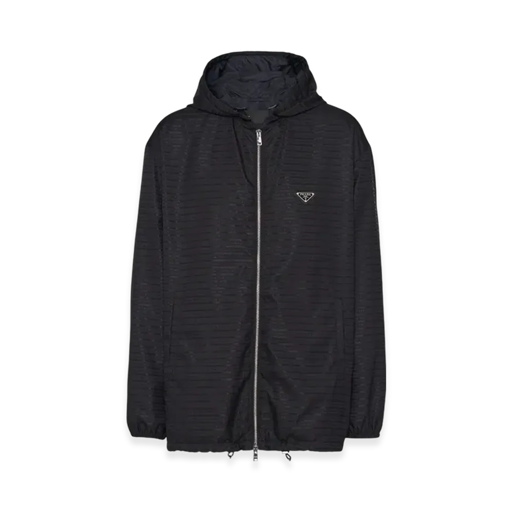 PRADA Re-Nylon Hooded Jacket "Black"