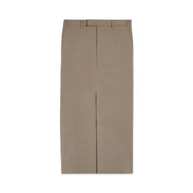 Max Mara Atollo Stretch Wool Pencil Skirt "Turtle Dope"