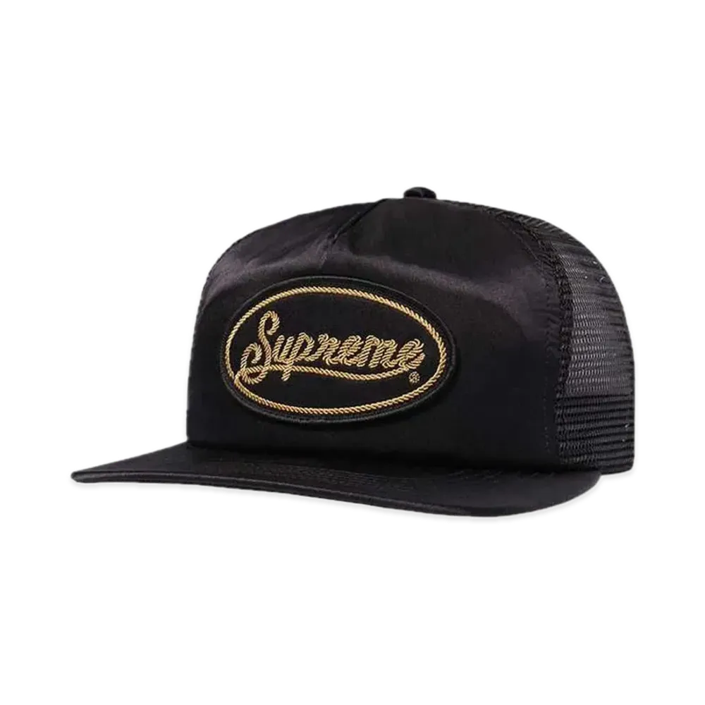 Supreme Silk Mesh Back 5-Panel "Black"