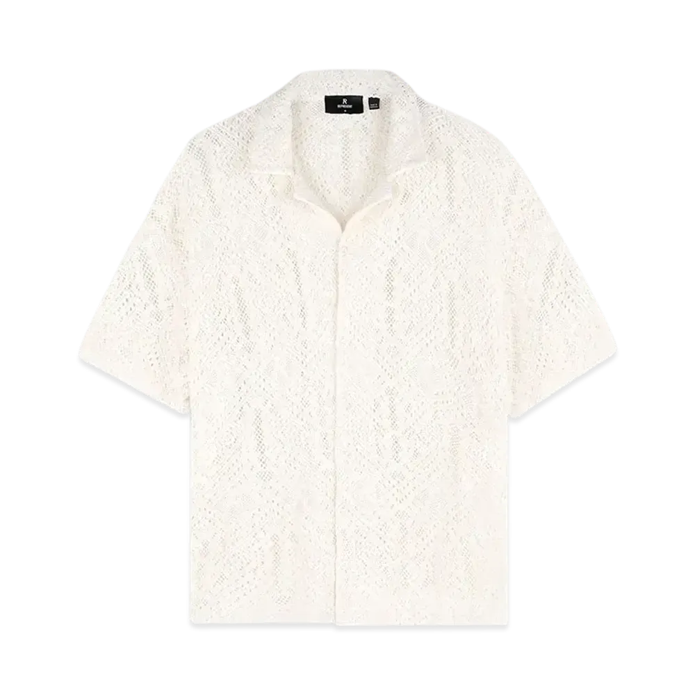 REPRESENT All Over Crochet Shirt "Off White"