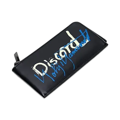 Yohji Yamamoto discord Leather Long wallet "Black"