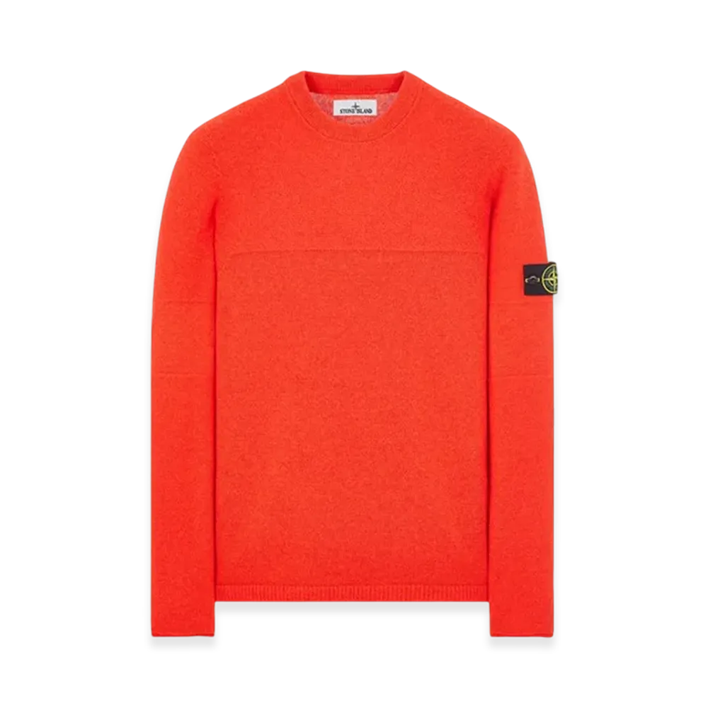 Stone Island 524A3 Lambswool Crewneck Knit - 23FW "Lobster Red"