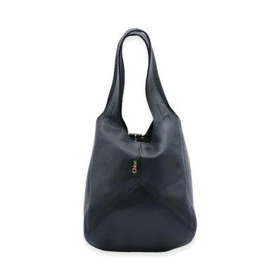 Chloe Women's Leather Small Chloa Balloon Bucket Bag "Black"