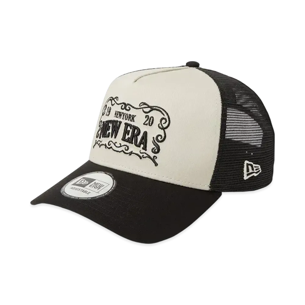 NEW ERA 9Forty A-Frame Frame Logo "Stone/Black"