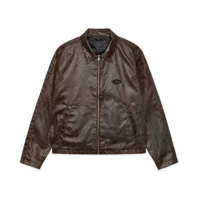 Stussy Club Jacket Coated Cotton "Dark Brown"