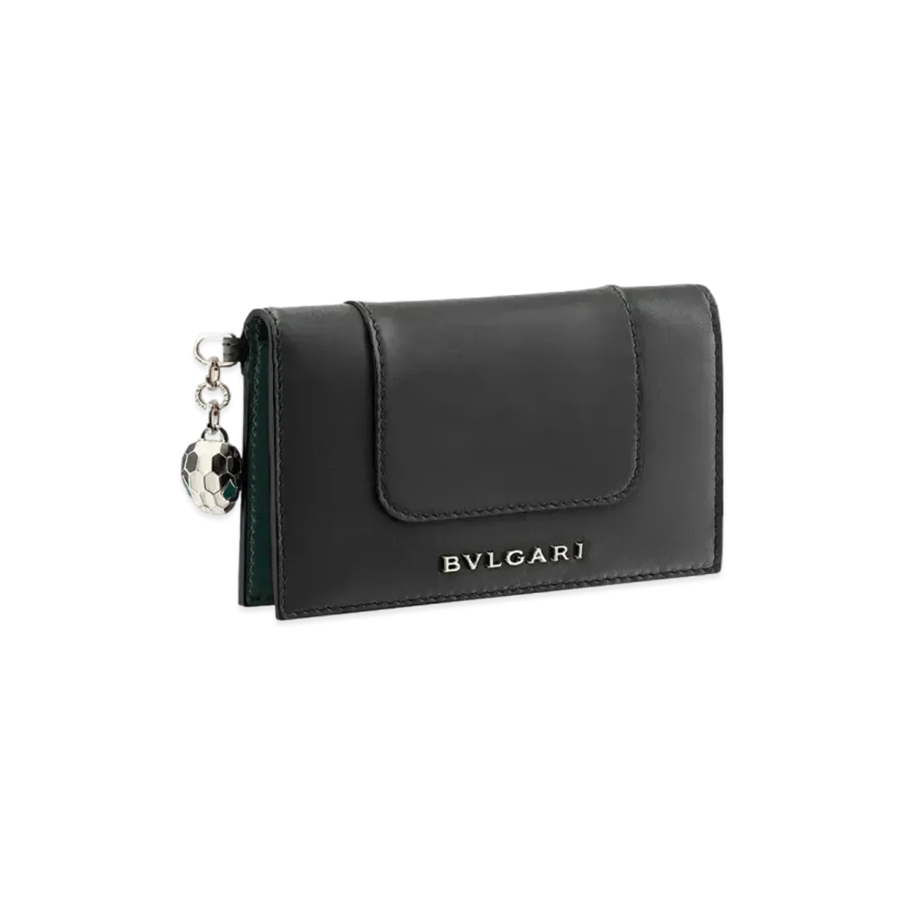 BVLGARI Serpenti Forever Card Holder "Black"