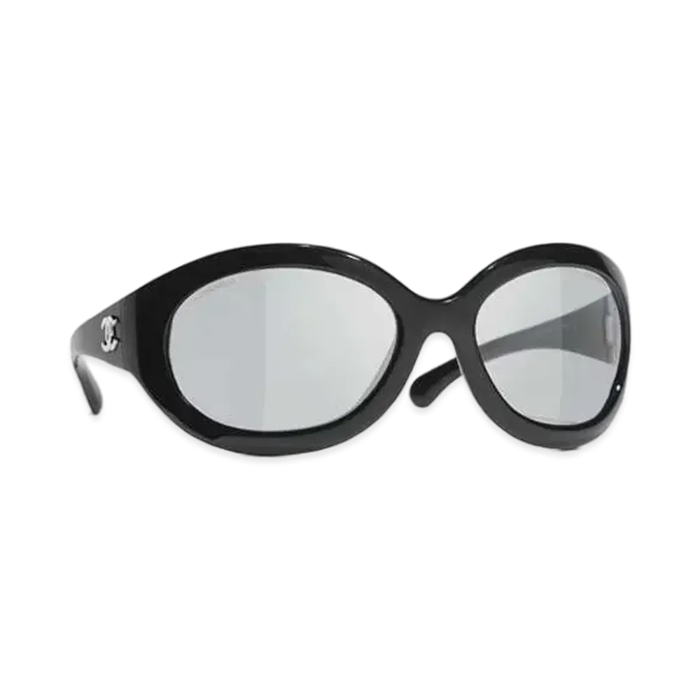 CHANEL Shield Sunglasses "Black"