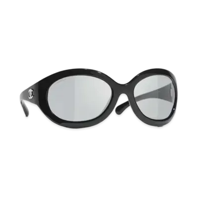CHANEL Shield Sunglasses "Black"