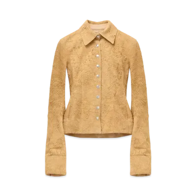 Alexander McQUEEN Suede Jacket "Sand"