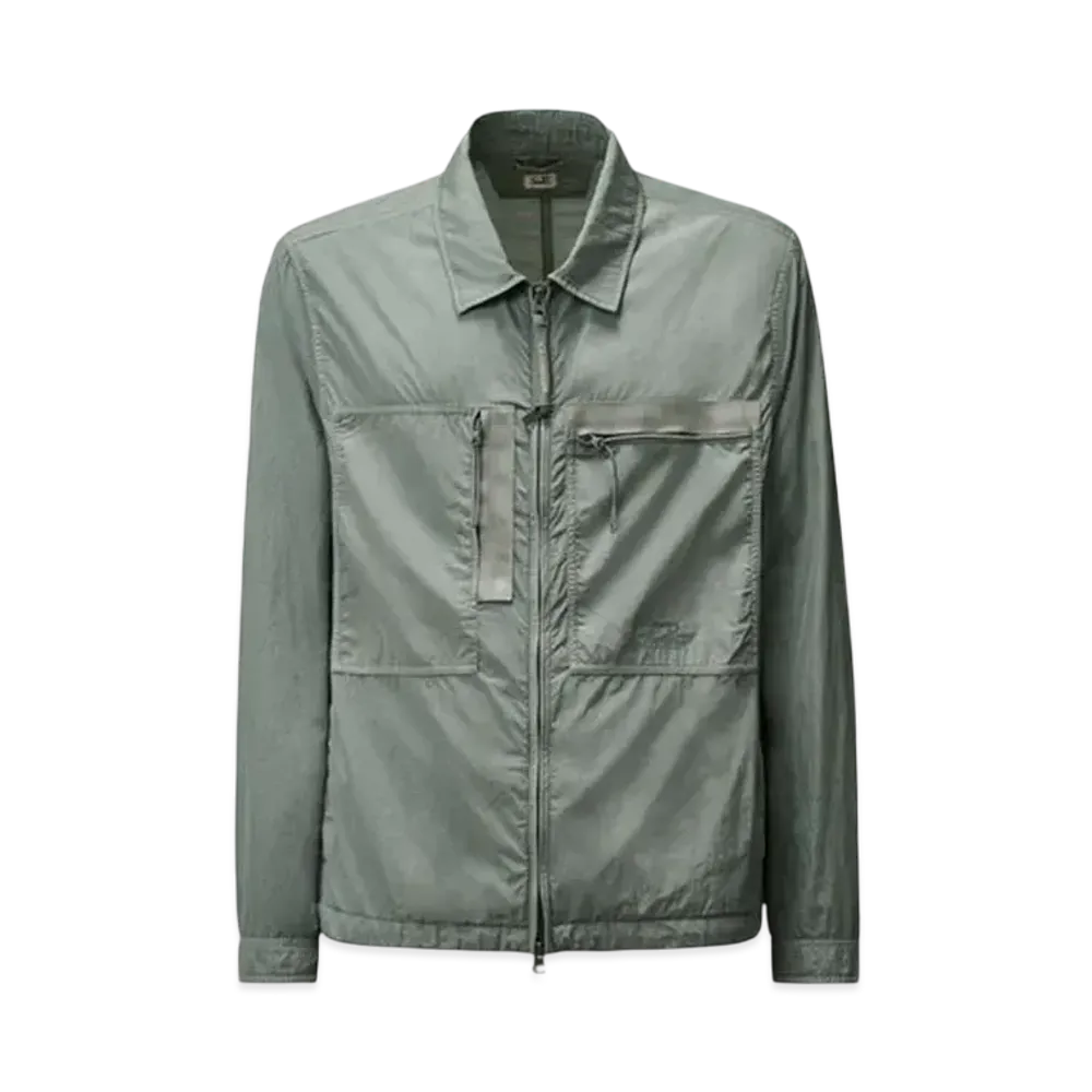 C.P. Company Chrome-R Chest Zip Pockets Overshirt "Stormy Weather Blue"