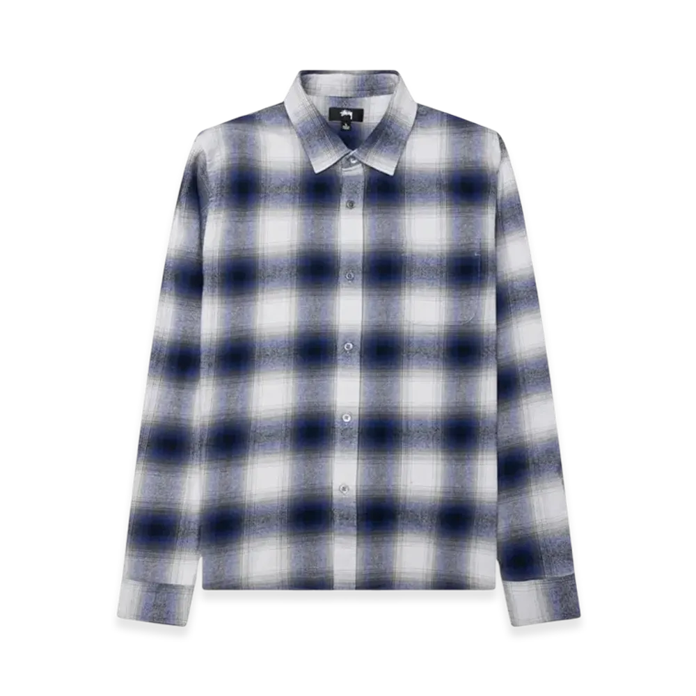 Stussy Bay Plaid Shirt "Navy"