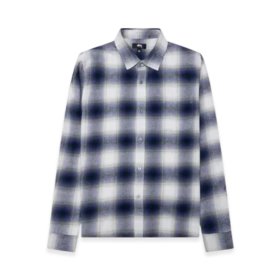 Stussy Bay Plaid Shirt "Navy"