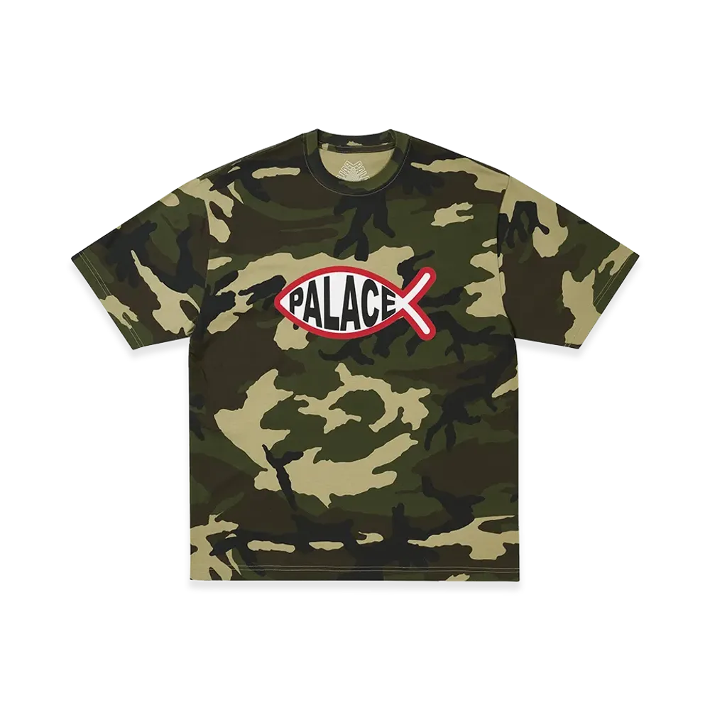 PALACE Plaice T-Shirt "Woodland Camo"