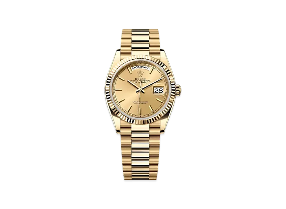 ROLEX Day-Date 36mm Yellow Gold 128238 "Champagne-colour"