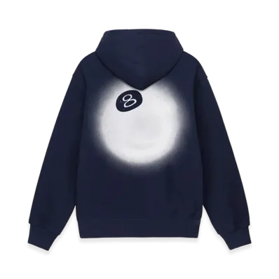 Stussy 8 Ball Fade Hoodie "Navy"