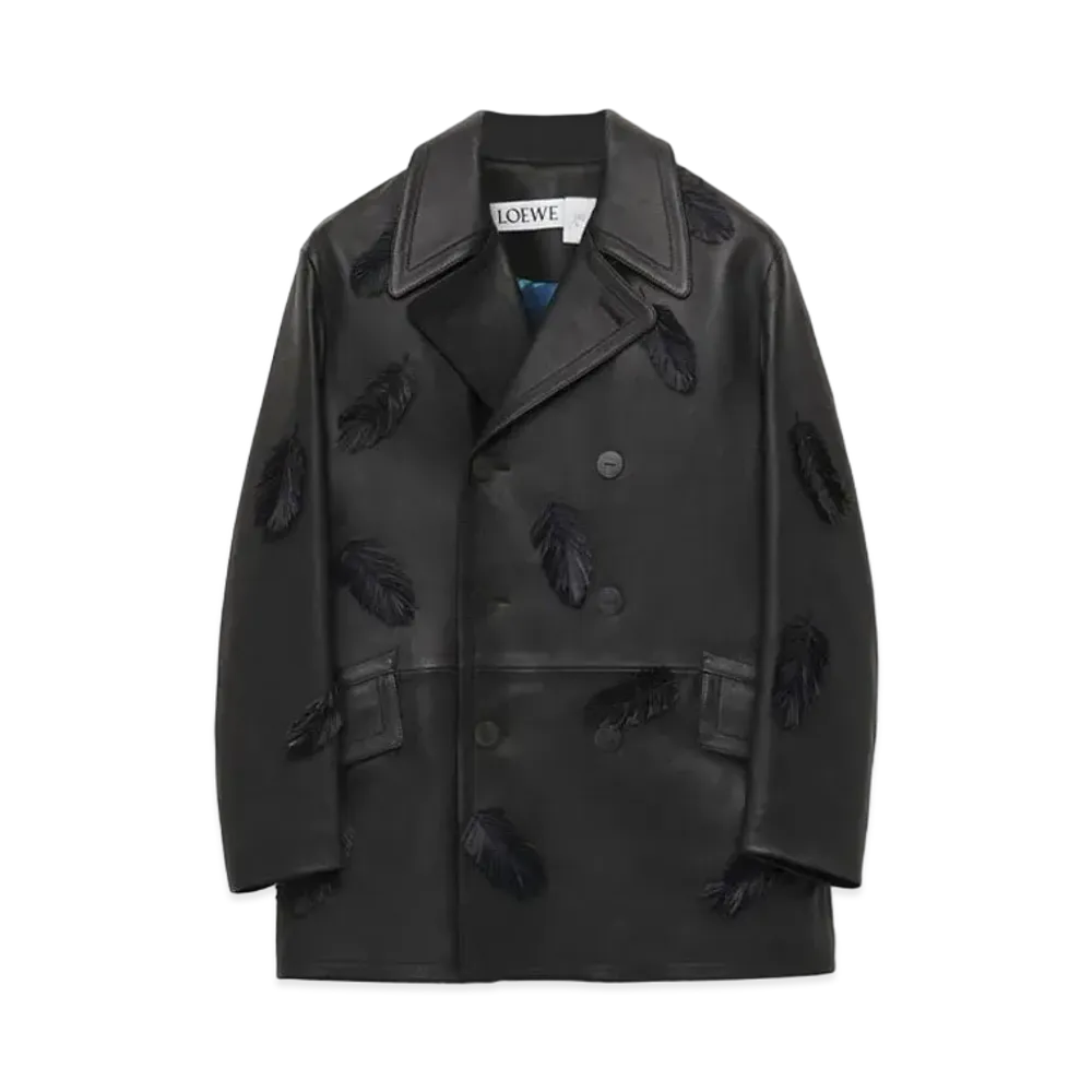 LOEWE x Howl's Moving Castle Howl Peacoat In Nappa "Black"
